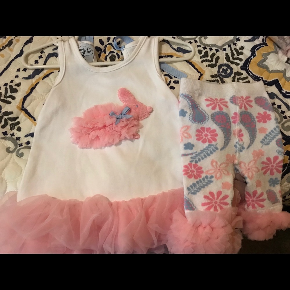 Mud Pie baby girl outfit